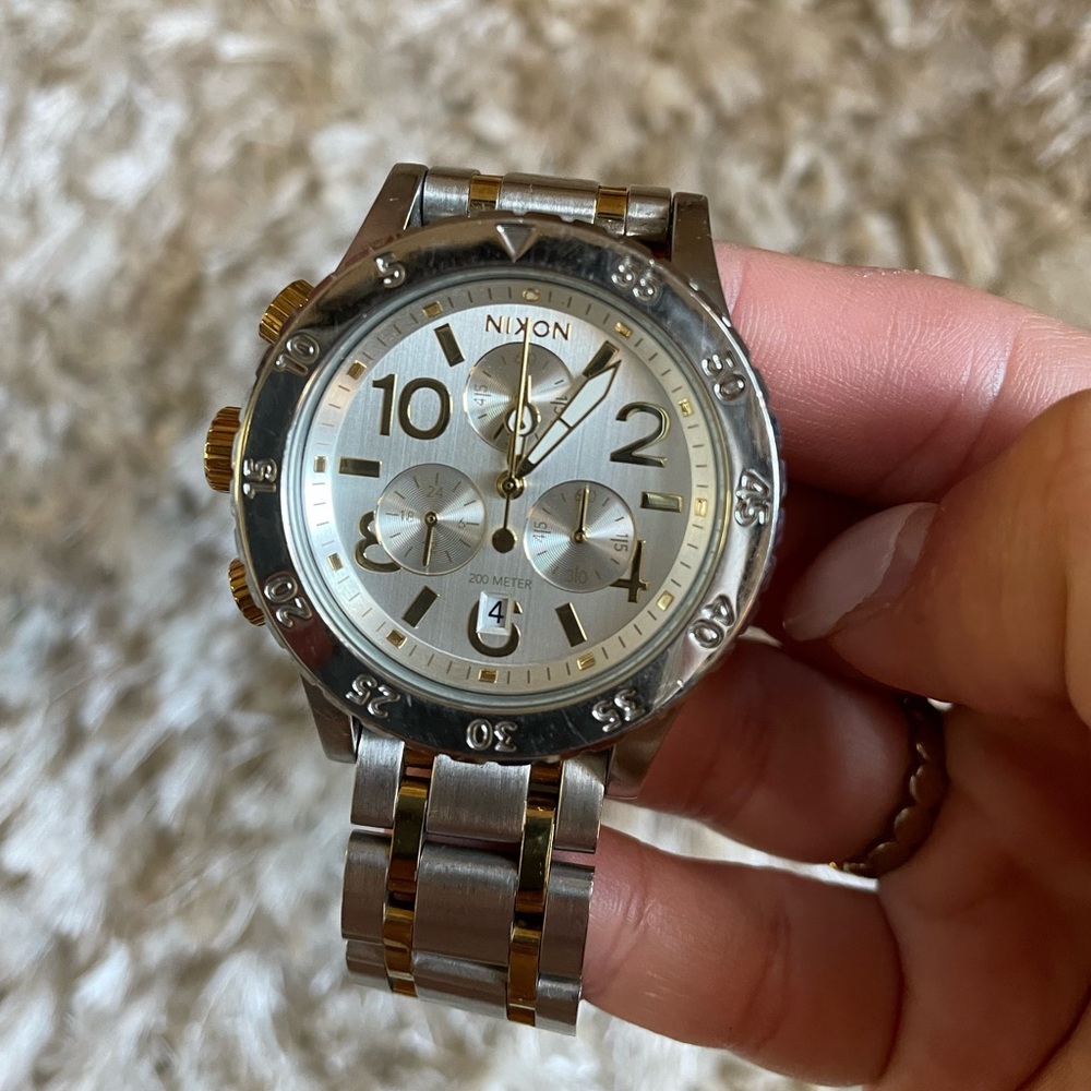 Nixon two tone 38mm watch